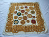 CHANEL Coco Mark Chain Pattern Scarf