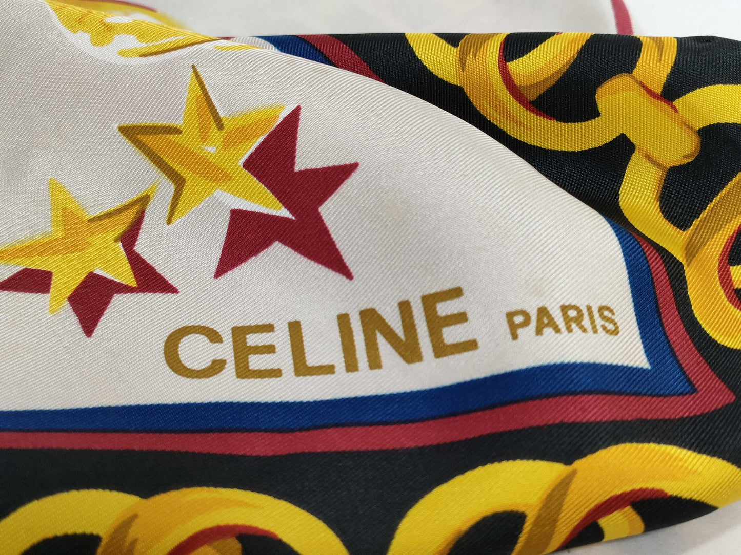 CELINE Chain/Accessory Pattern Scarf