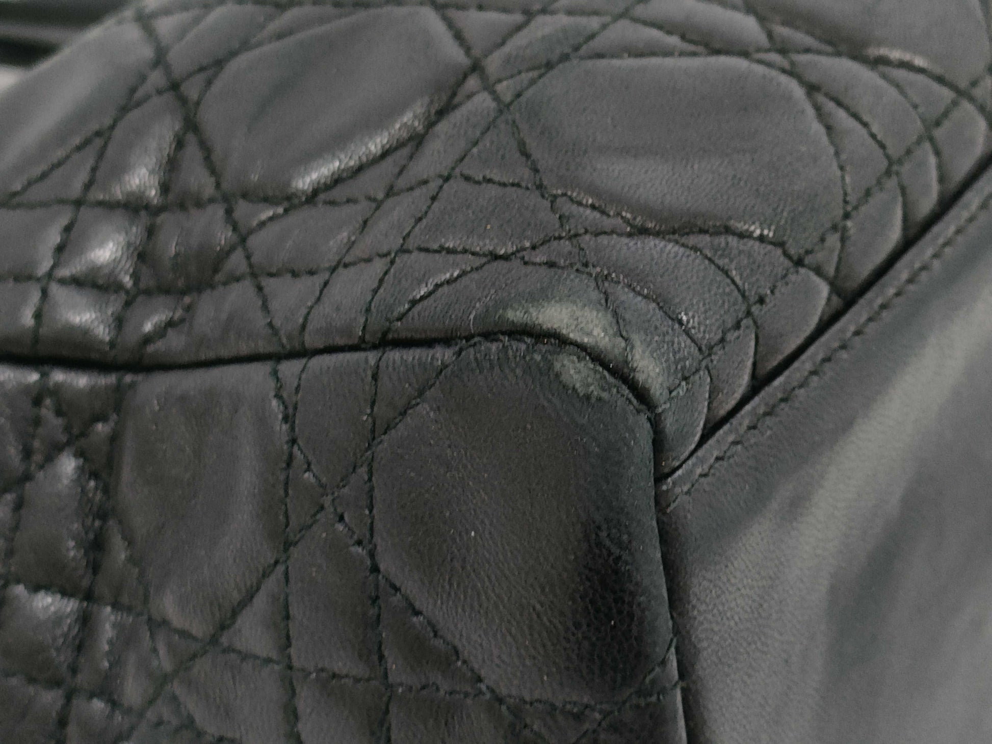 Dior Lady Dior Leather/Hand Handbag