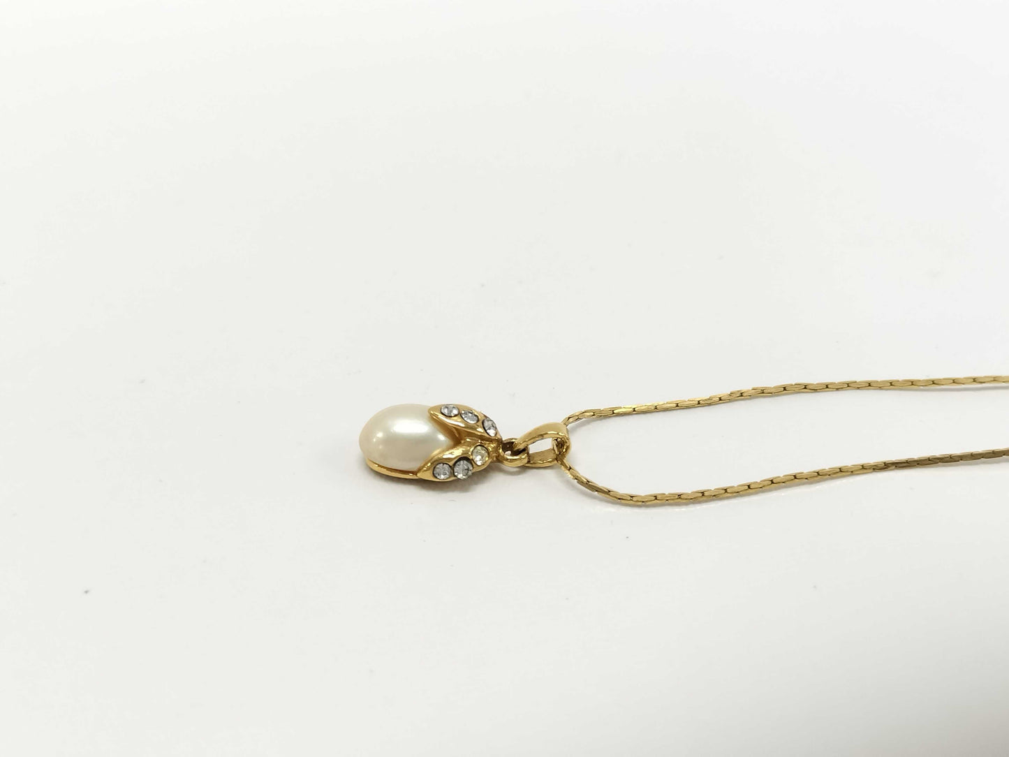 SAINT LAURENT faux pearl necklace