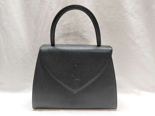 Yves Saint Laurent YSL/Cassandra Logo Leather Handbag