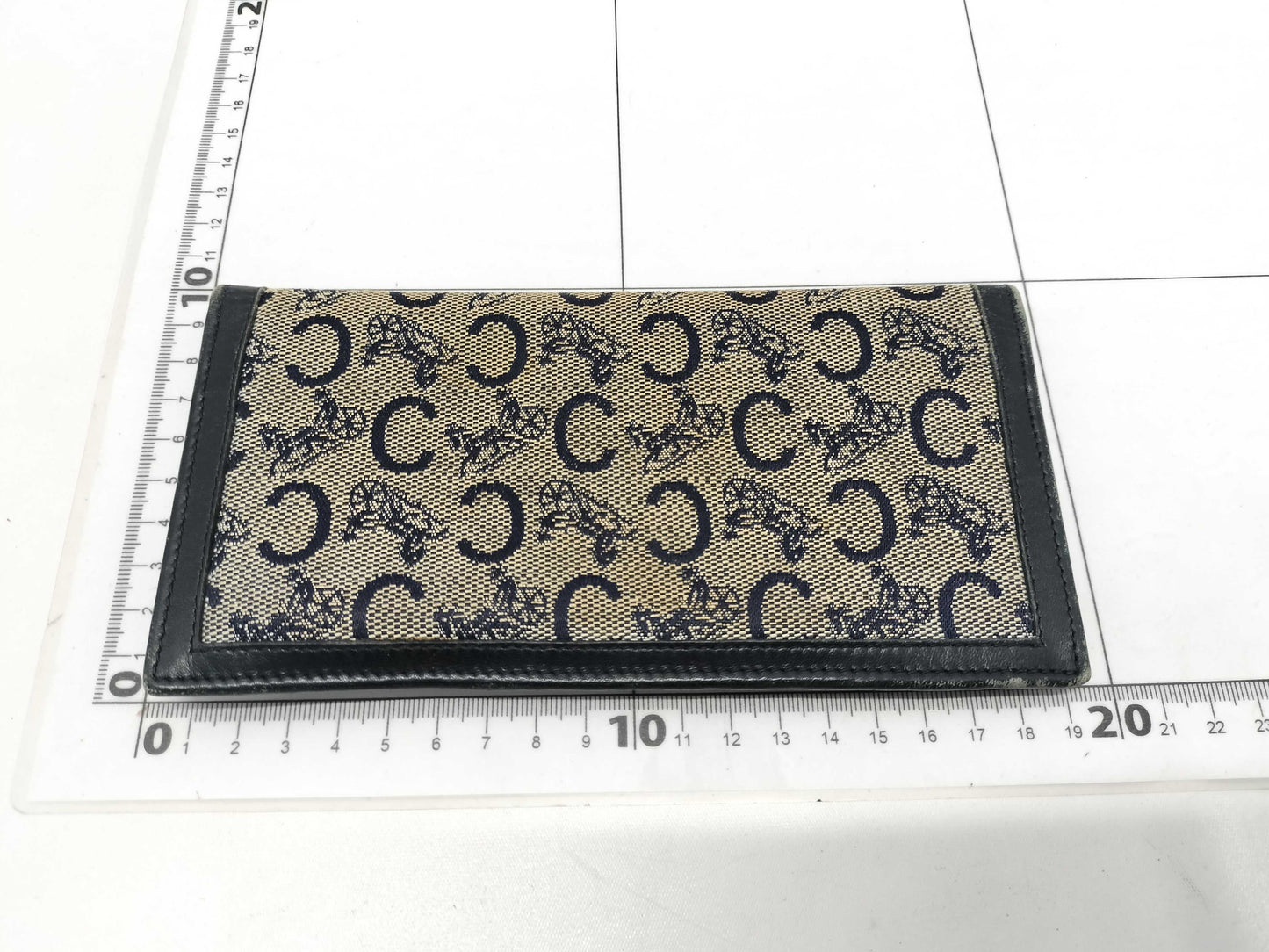 CELINE C Macadam Canvas Long Wallet