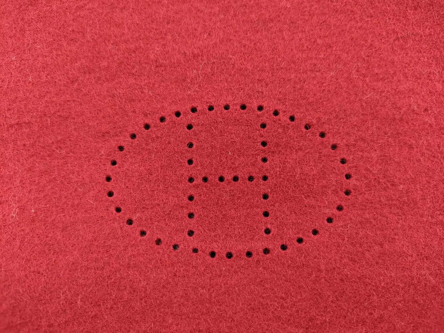 HERMES Vidpoche Felt Red Other Accessories
