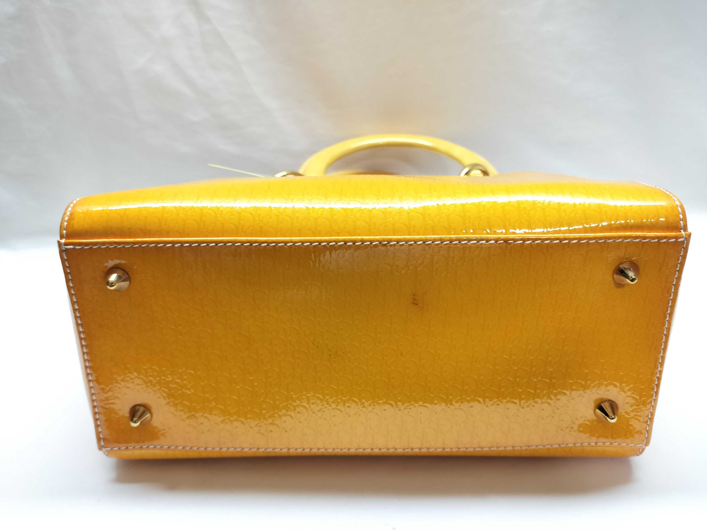 Dior Lady Dior Patent Trotter Handbag