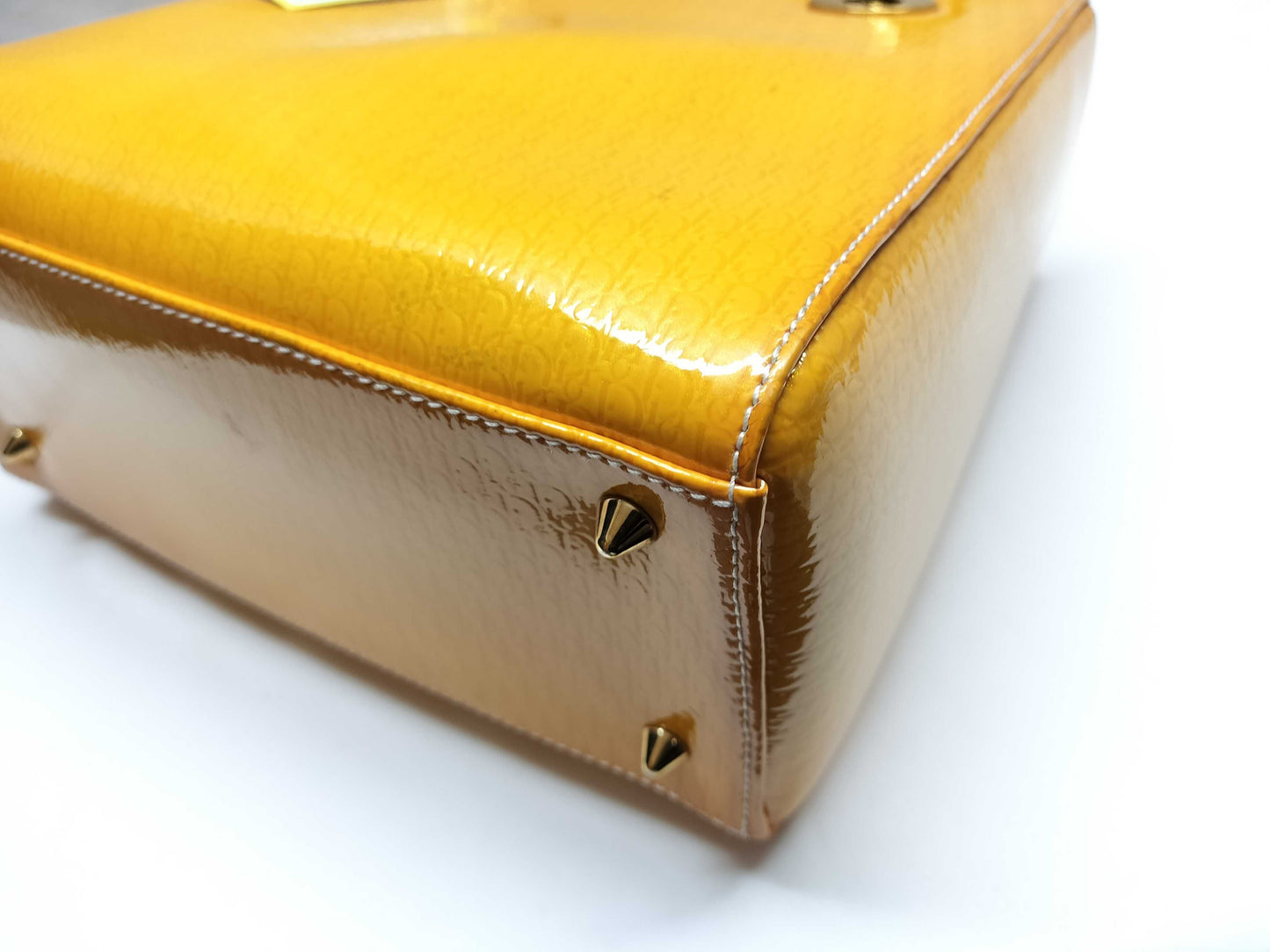 Dior Lady Dior Patent Trotter Handbag
