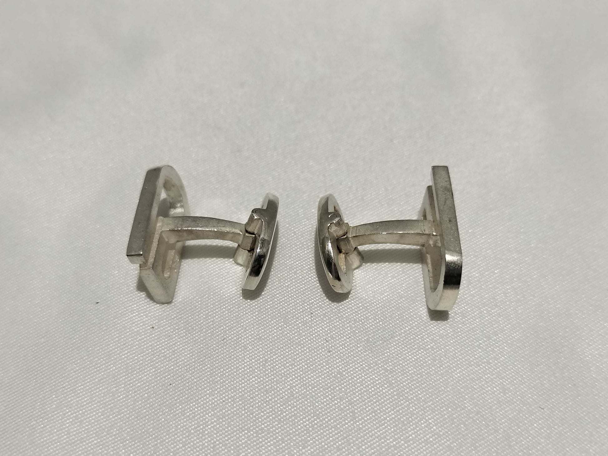 GUCCI 925 Cufflinks Logo Tie Clip/Cufflinks