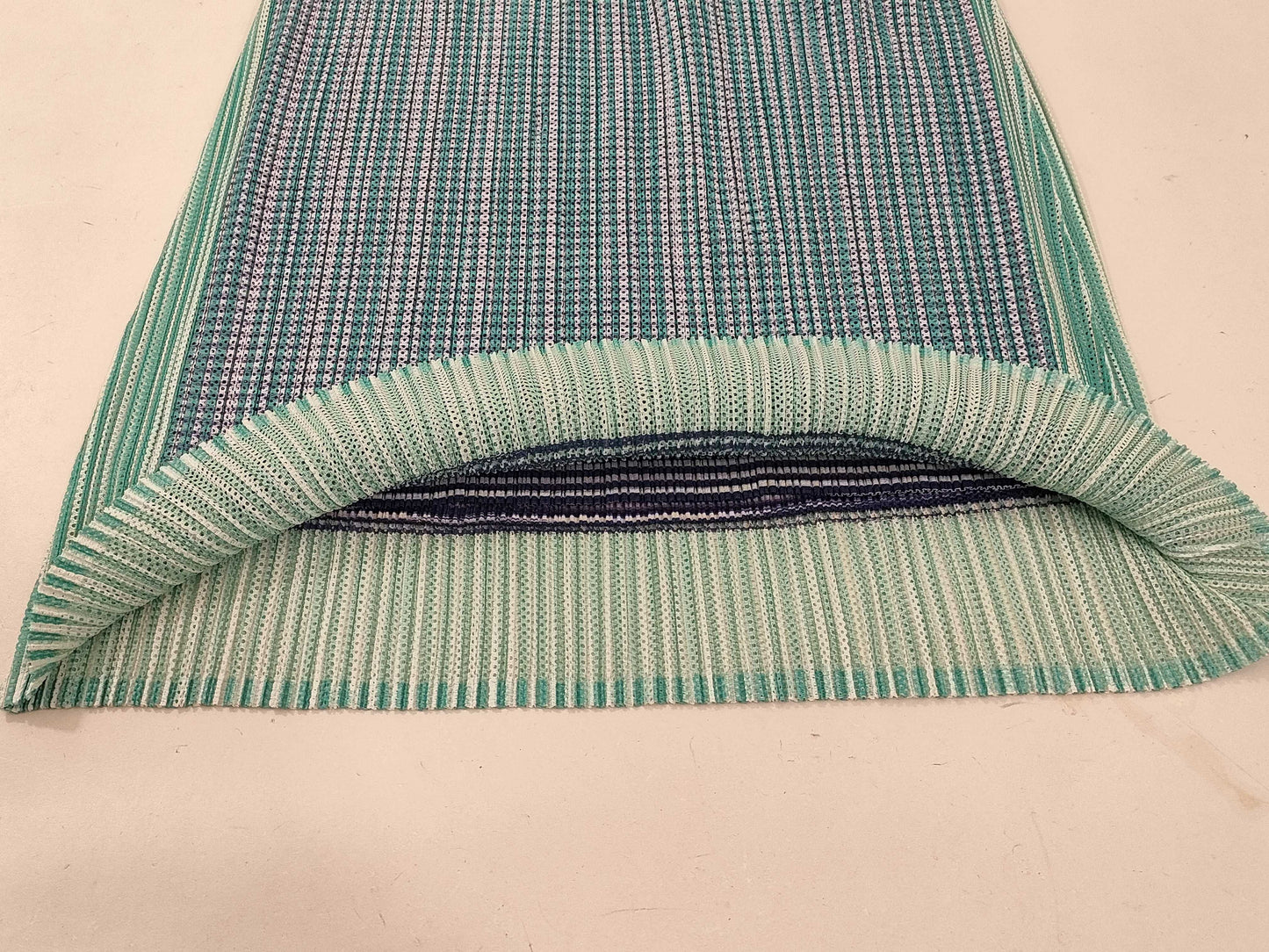ISSEY MIYAKE Pleats Please Striped Skirt Green Skirt