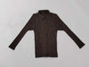 ISSEY MIYAKE Pleats Please Long Sleeve Shirt, Brown