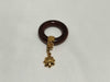 HERMES scarf ring with wood charm Other accessories