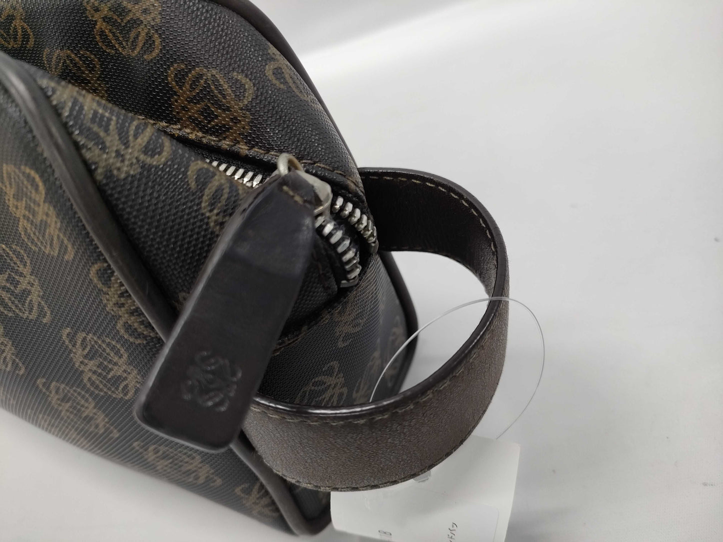 LOEWE Anagram PVC Second Bag Black Handbag