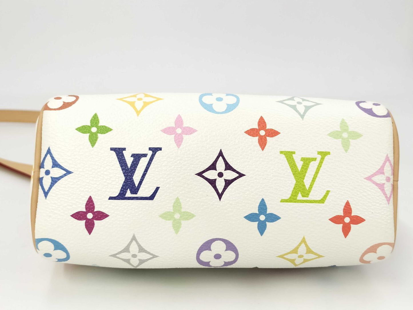 LOUIS VUITTON Monogram Multicolor Speedy Nano Shoulder Bag by Takashi Murakami