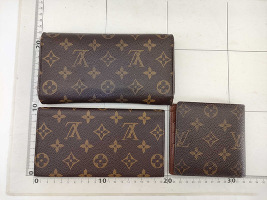 LOUIS VUITTON Monogram Wallet 3-Piece Set