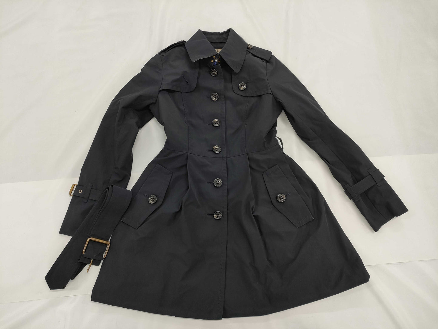 BURBERRY Blue Label Crestbridge Trench Coat Navy
