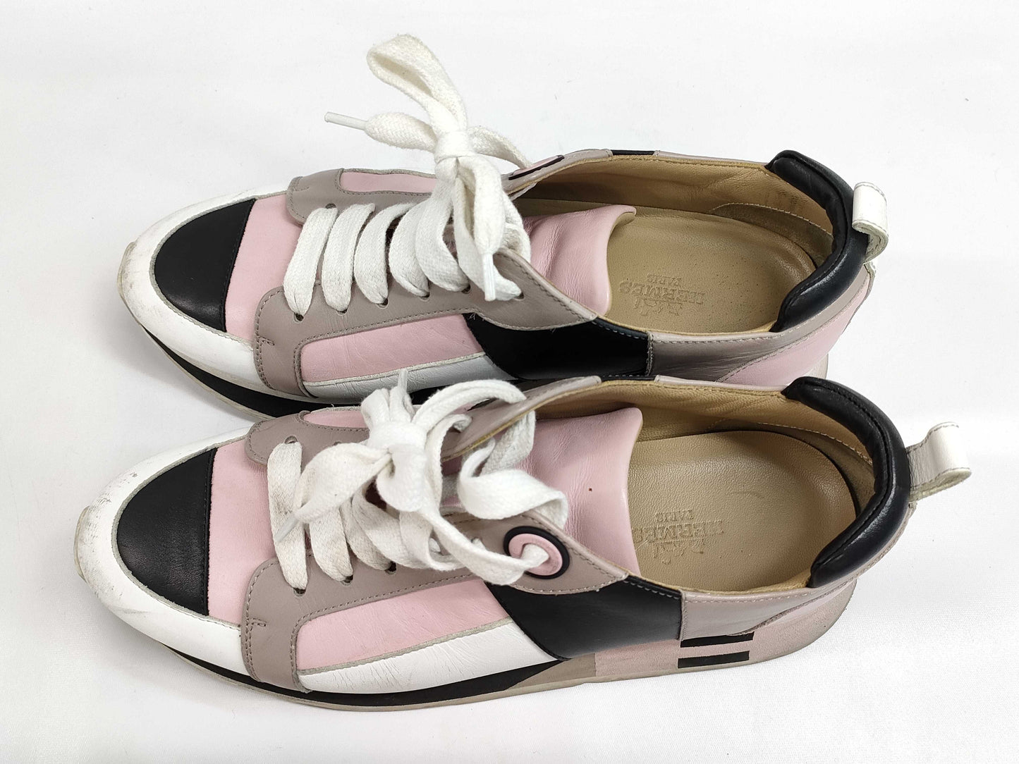 HERMES leather sneakers