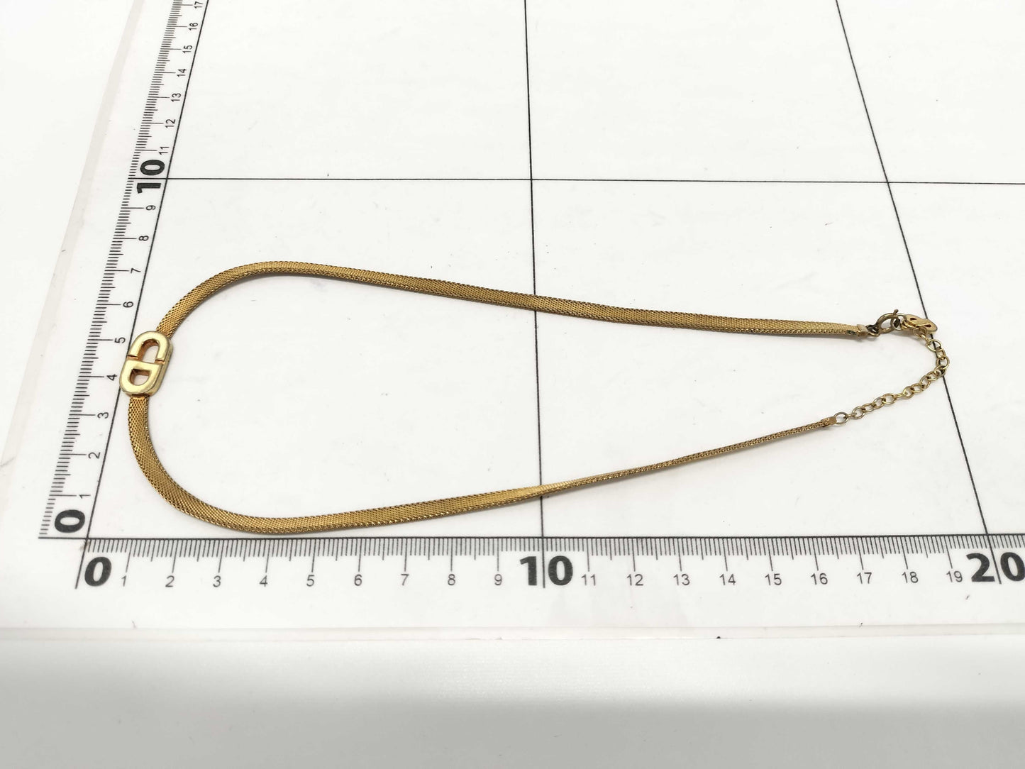 Dior CD logo choker necklace