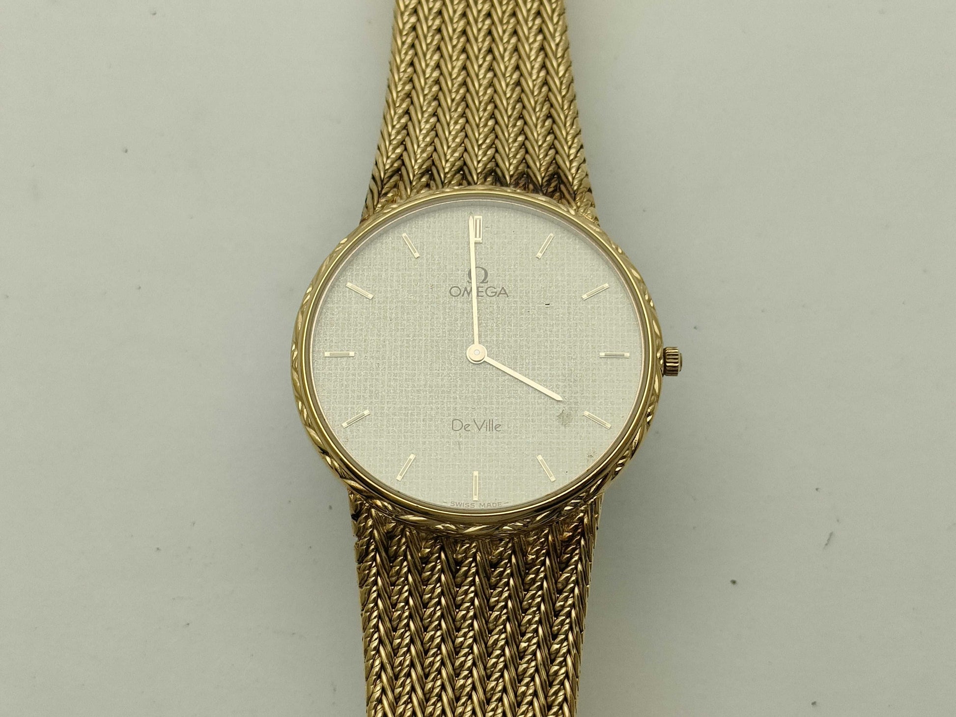 OMEGA Devil Mesh Bracelet GP Quartz Women's Watch