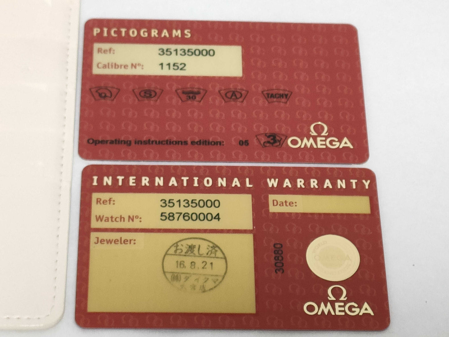 OMEGA Omega watch box with warranty Other accessories