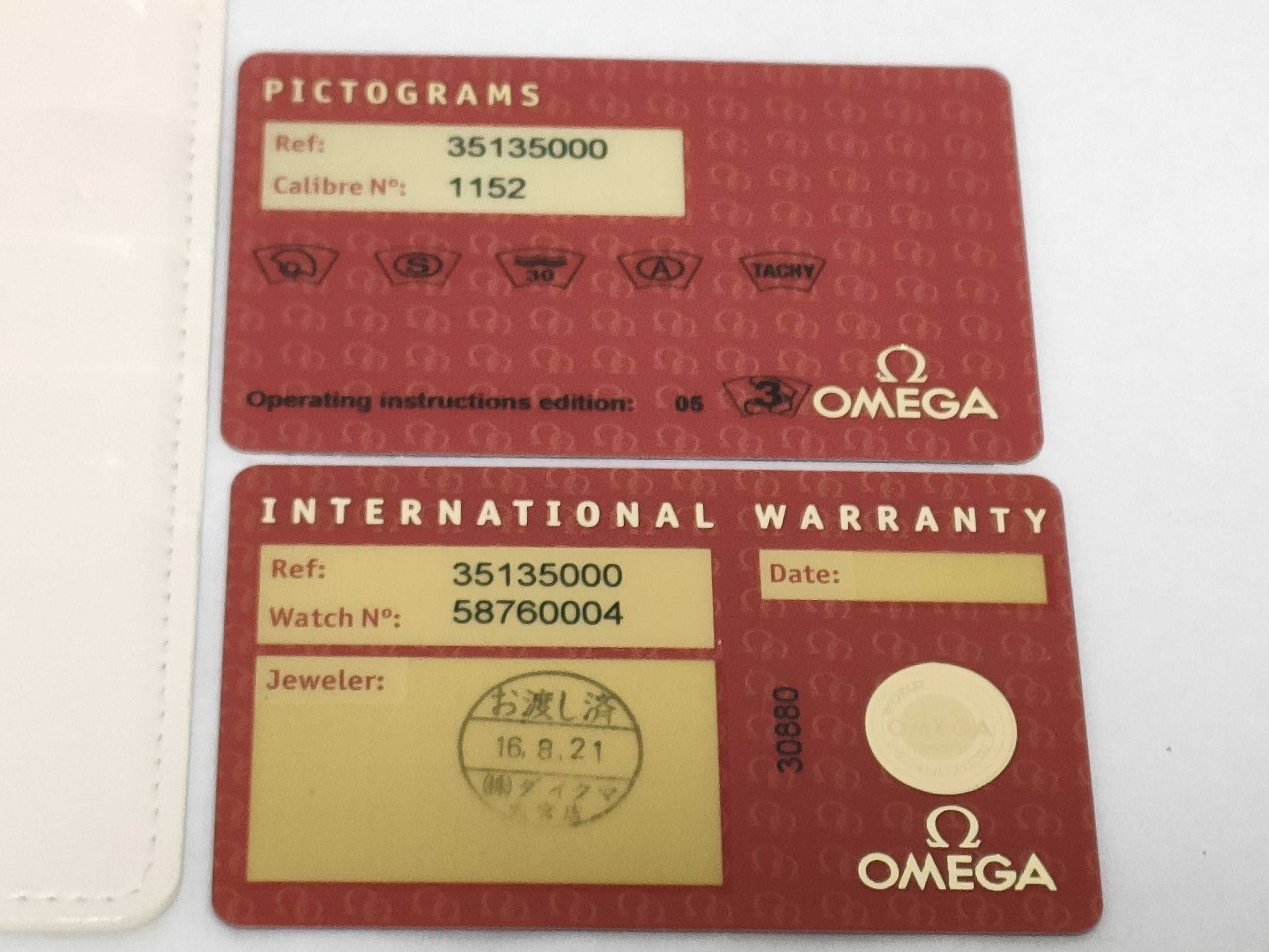 OMEGA Omega watch box with warranty Other accessories