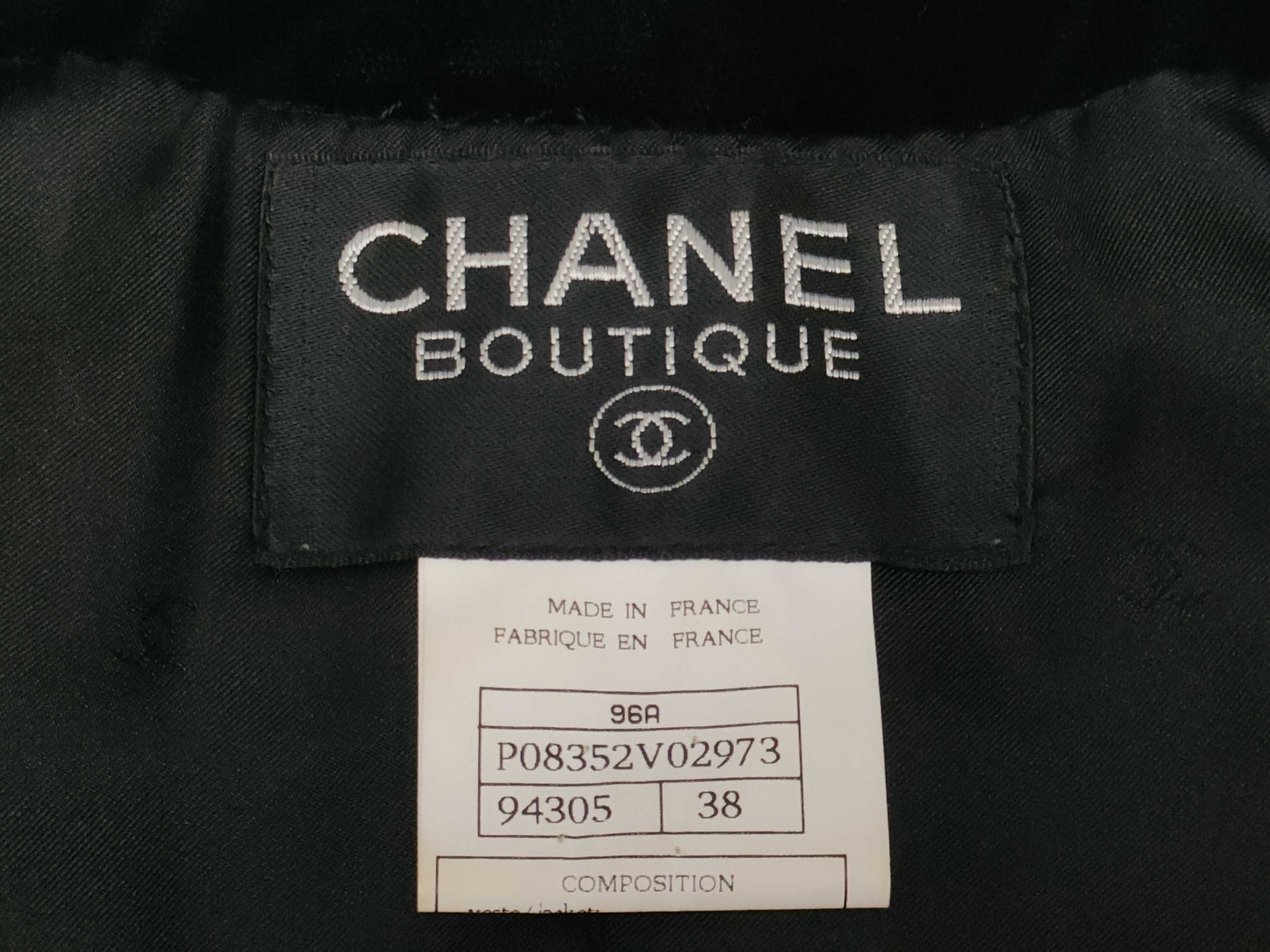 CHANEL 96A Biscuit Velvet Gribois Other Apparel