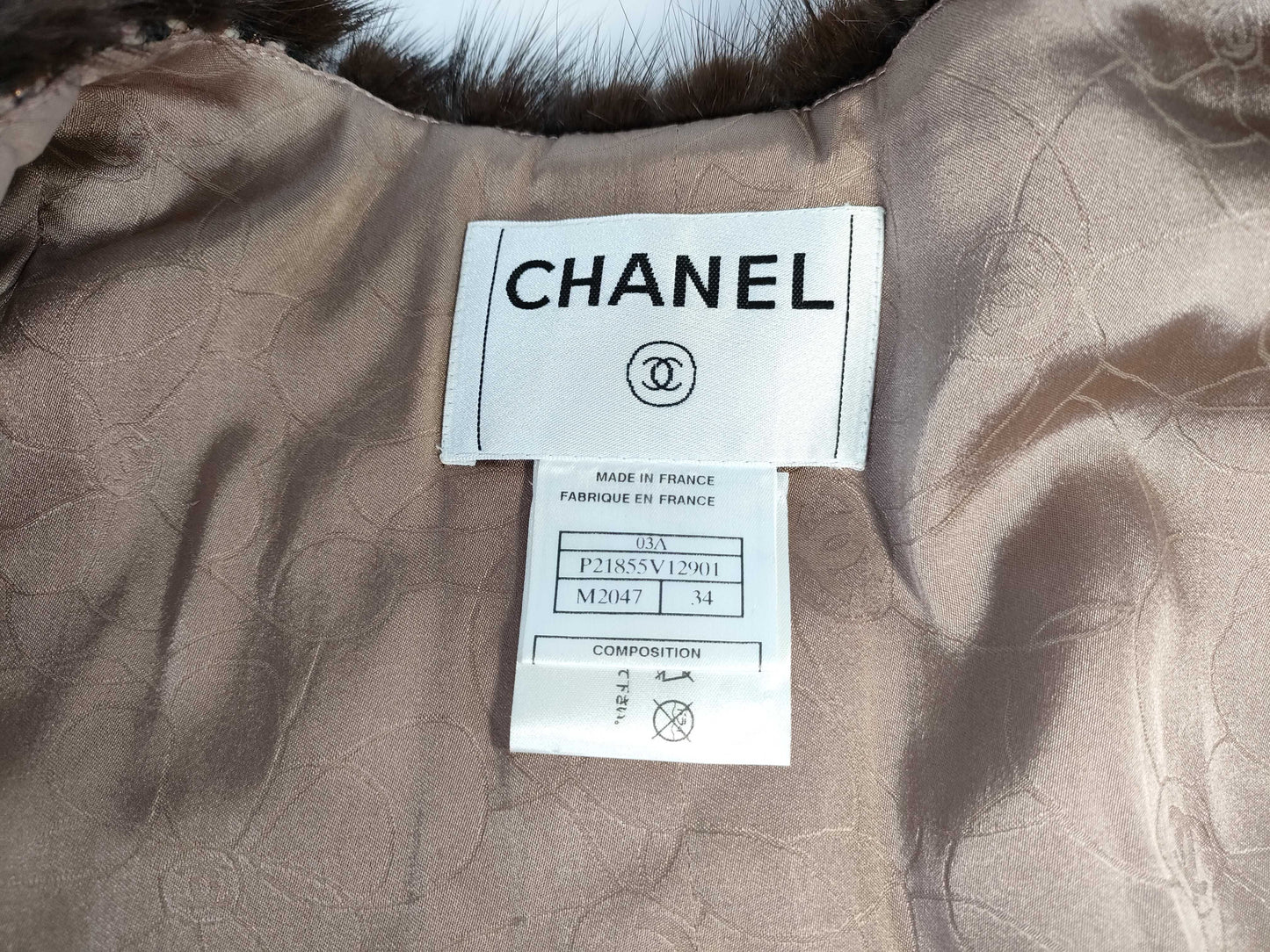 CHANEL 03A Mink Jacket Jacket