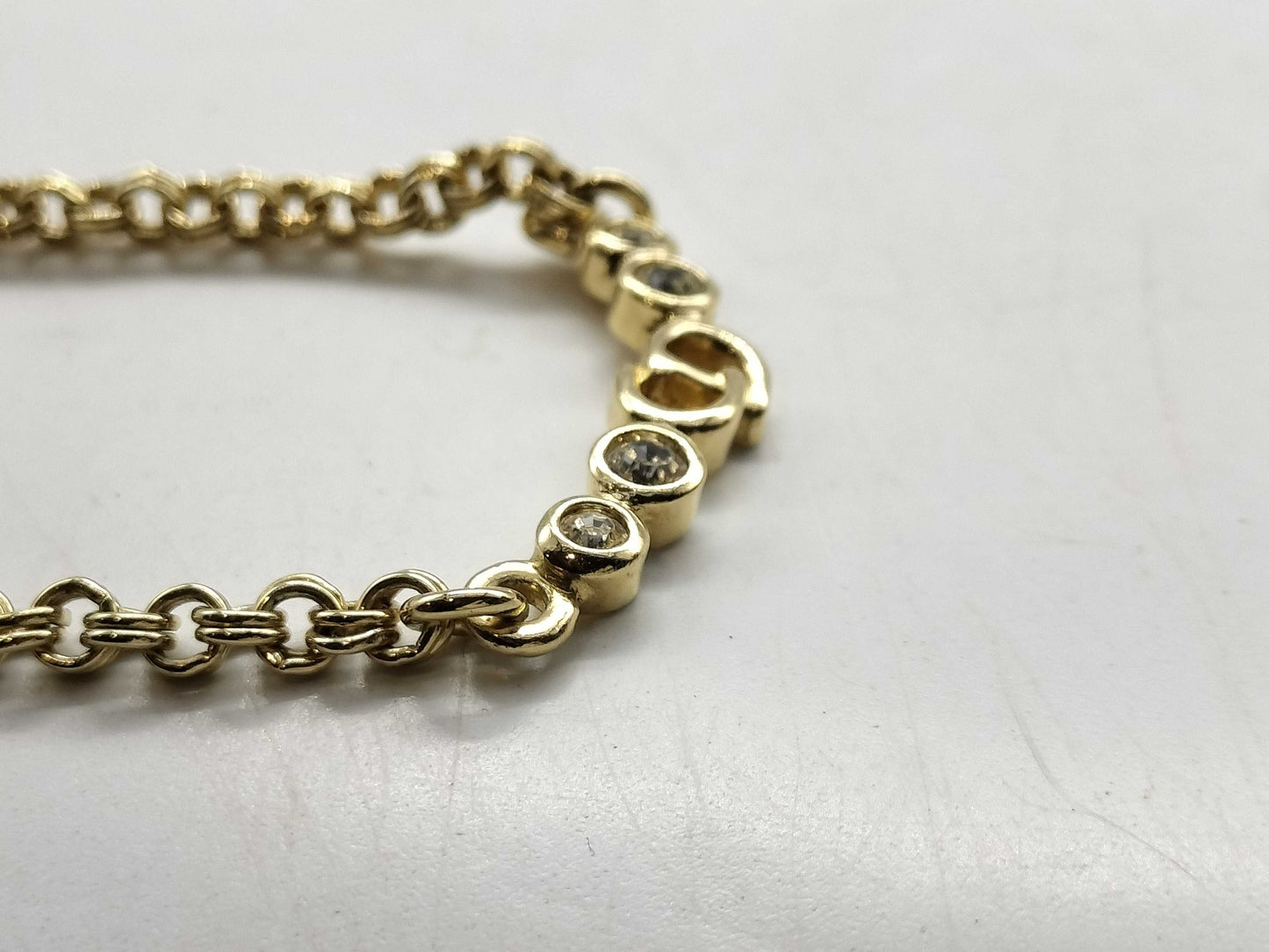 Dior logo necklace necklace
