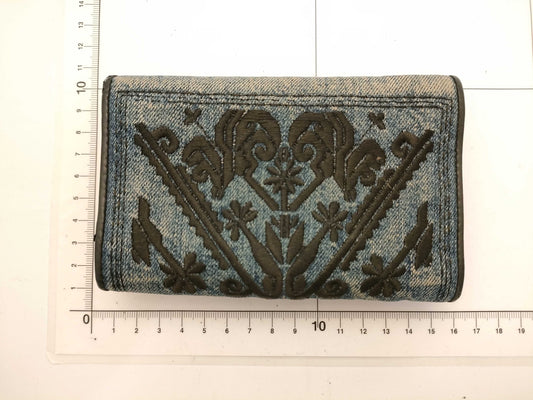 Miu Miu Burberry Coach wallets, total of 3 denim Nova check wallets