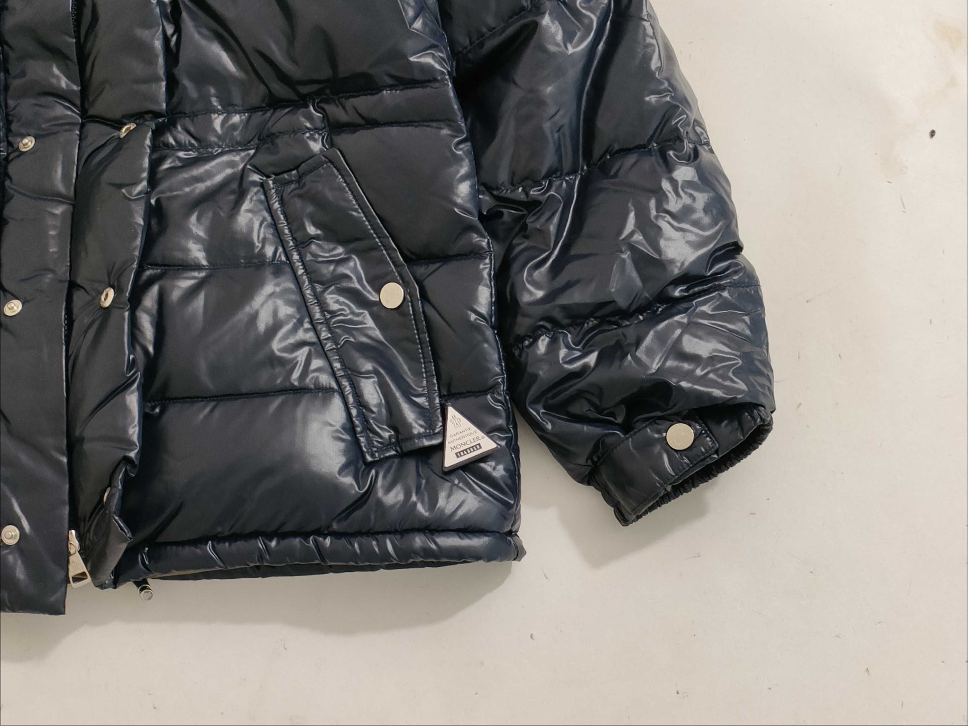 MONCLER down jacket with fur