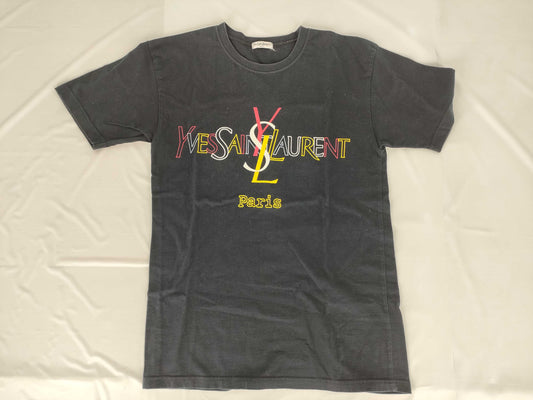 Yves Saint Laurent YSL Logo Black T-Shirt