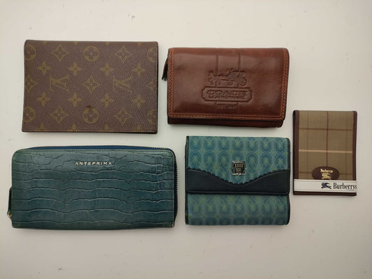 LOUIS VUITTON Monogram Coach * Burberry * Anteprima * Anna Sui / Wallets etc. / 5 pieces