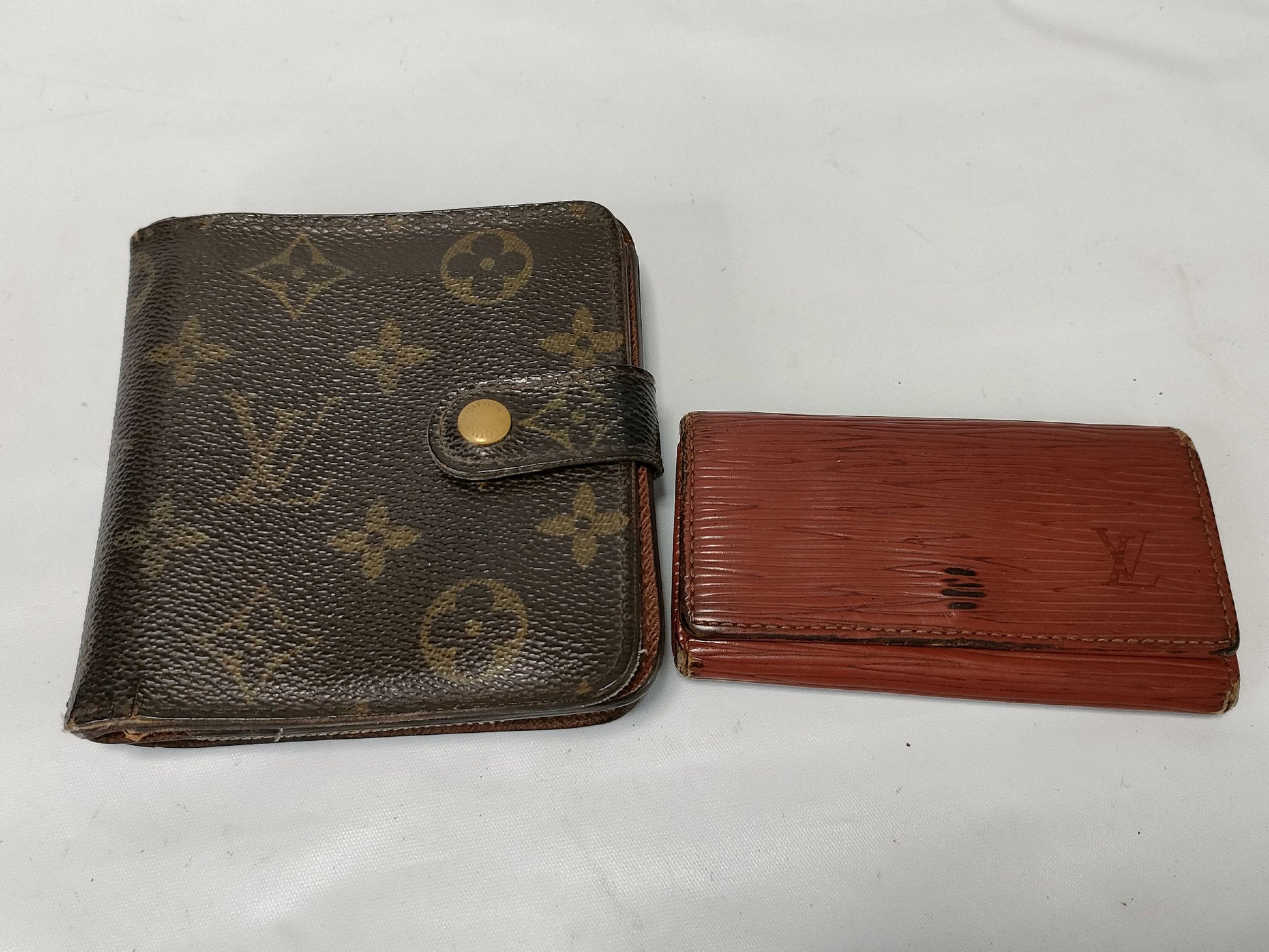 LOUIS VUITTON Multicle Compact Zip Wallet/Key Case Set