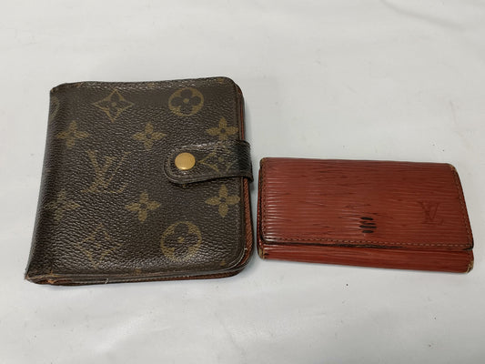 LOUIS VUITTON Multicle Compact Zip Wallet/Key Case Set
