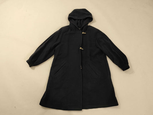 Yves Saint Laurent Duffle Coat/Silver Buttons/Navy/Size M