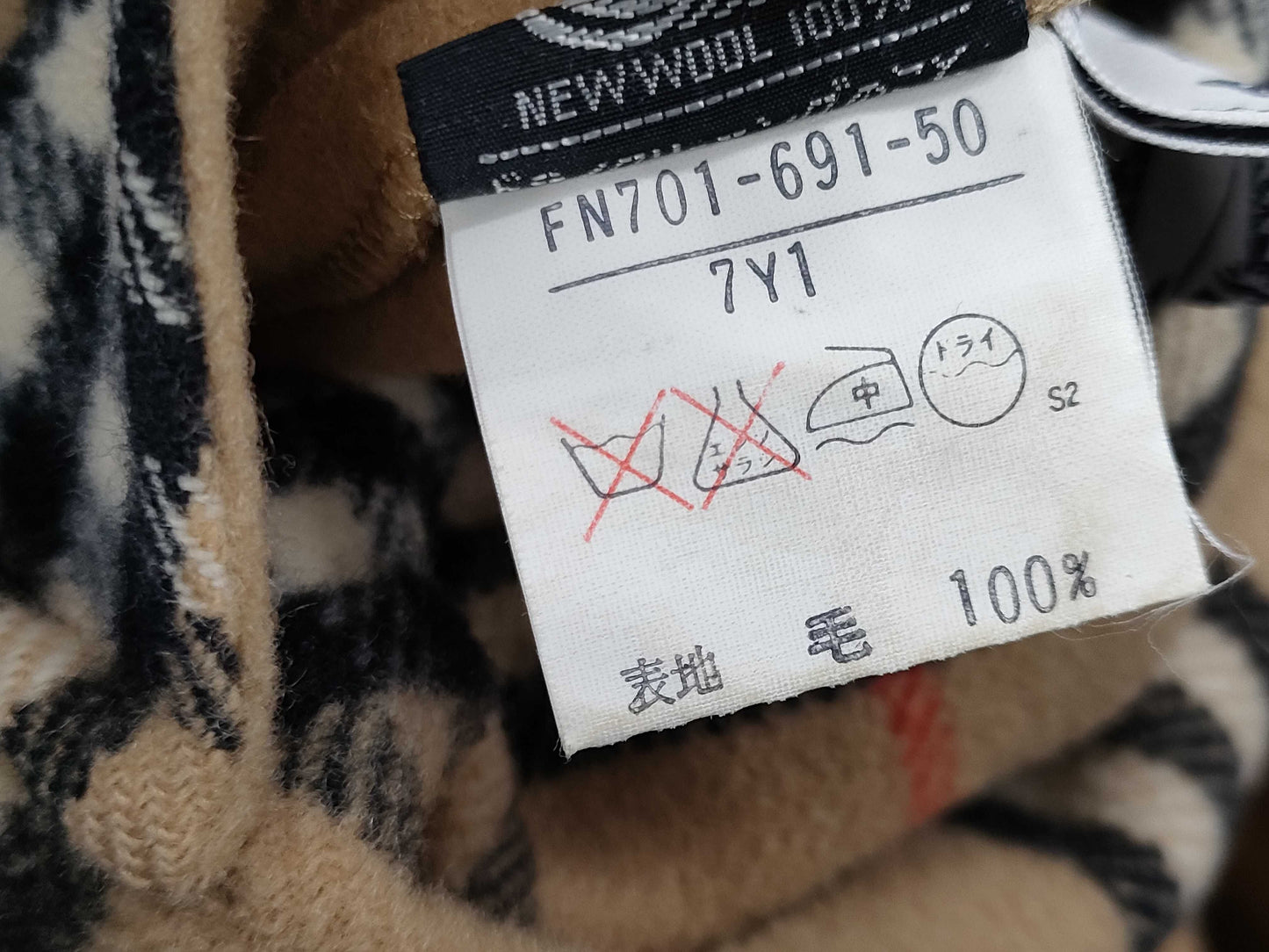 BURBERRY Wool Reversible Coat
