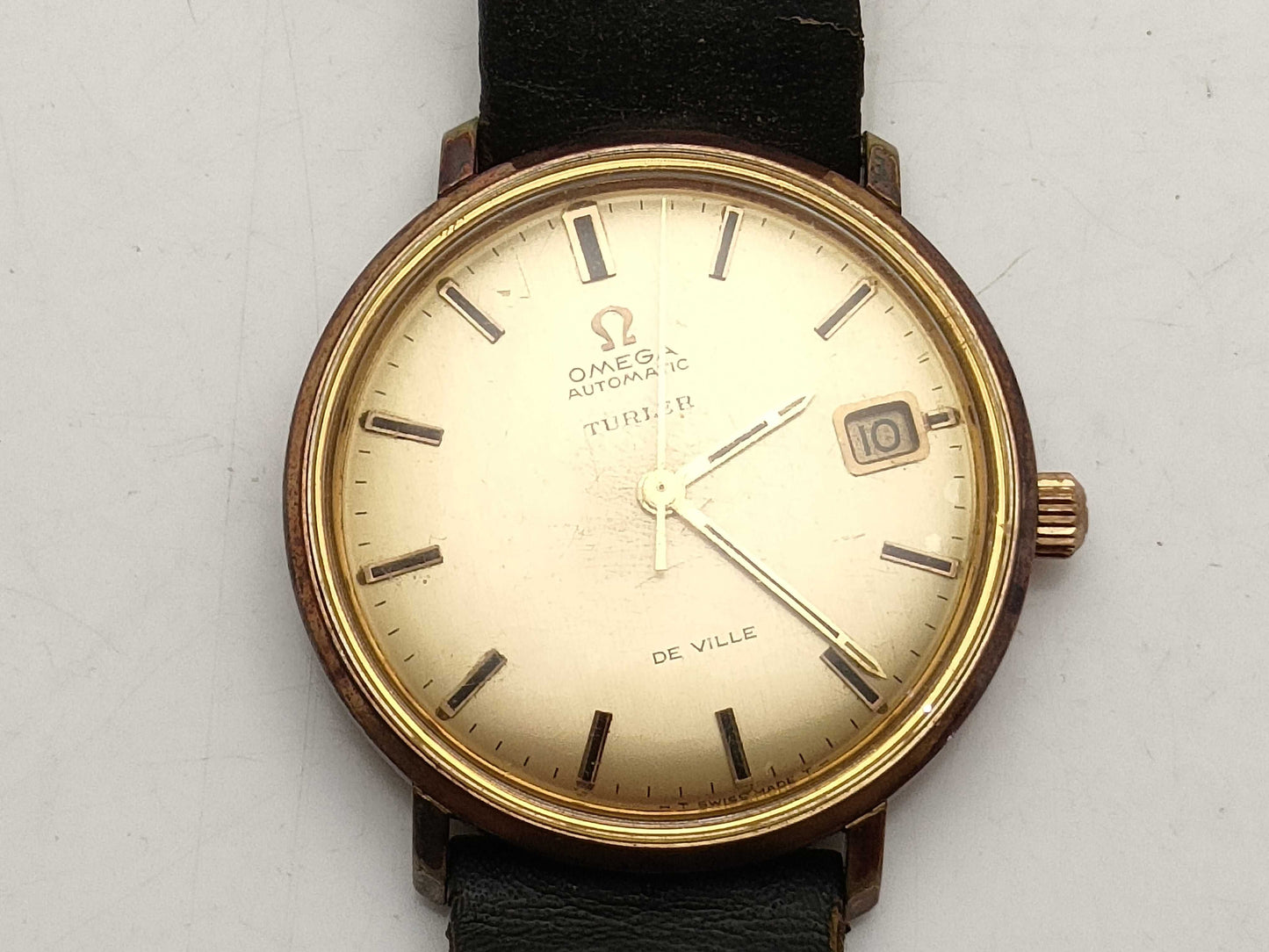 OMEGA Devil Turler Men's Watch with Damaged Strap