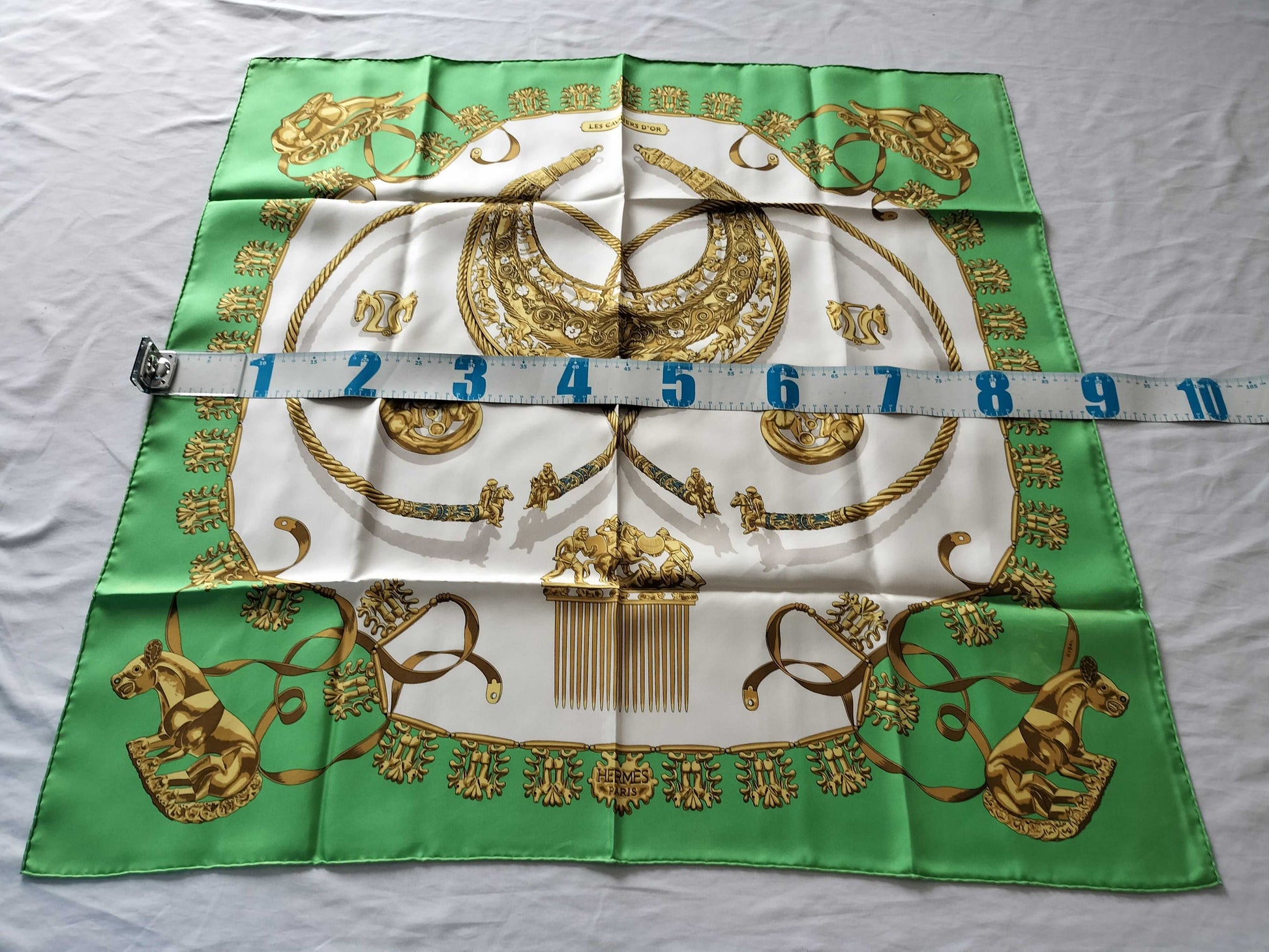 HERMES Carre Carre 90 RYBAL Scarf