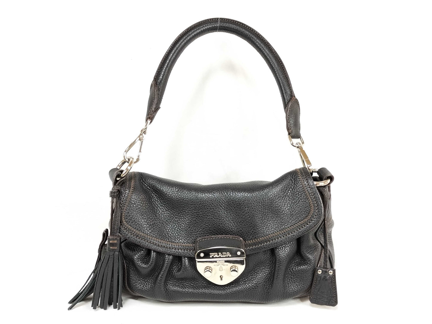 PRADA BR3477 Fringe Hand Shoulder Bag