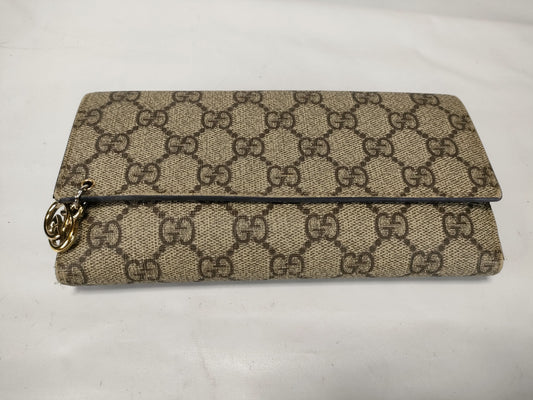 GUCCI 212104 Supreme GG Pattern Long Wallet