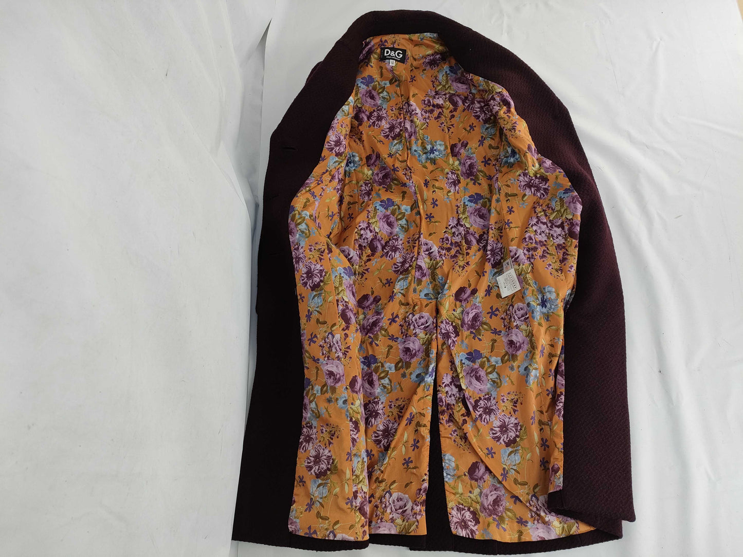 DOLCE&GABBANA Coat Floral Print Coat