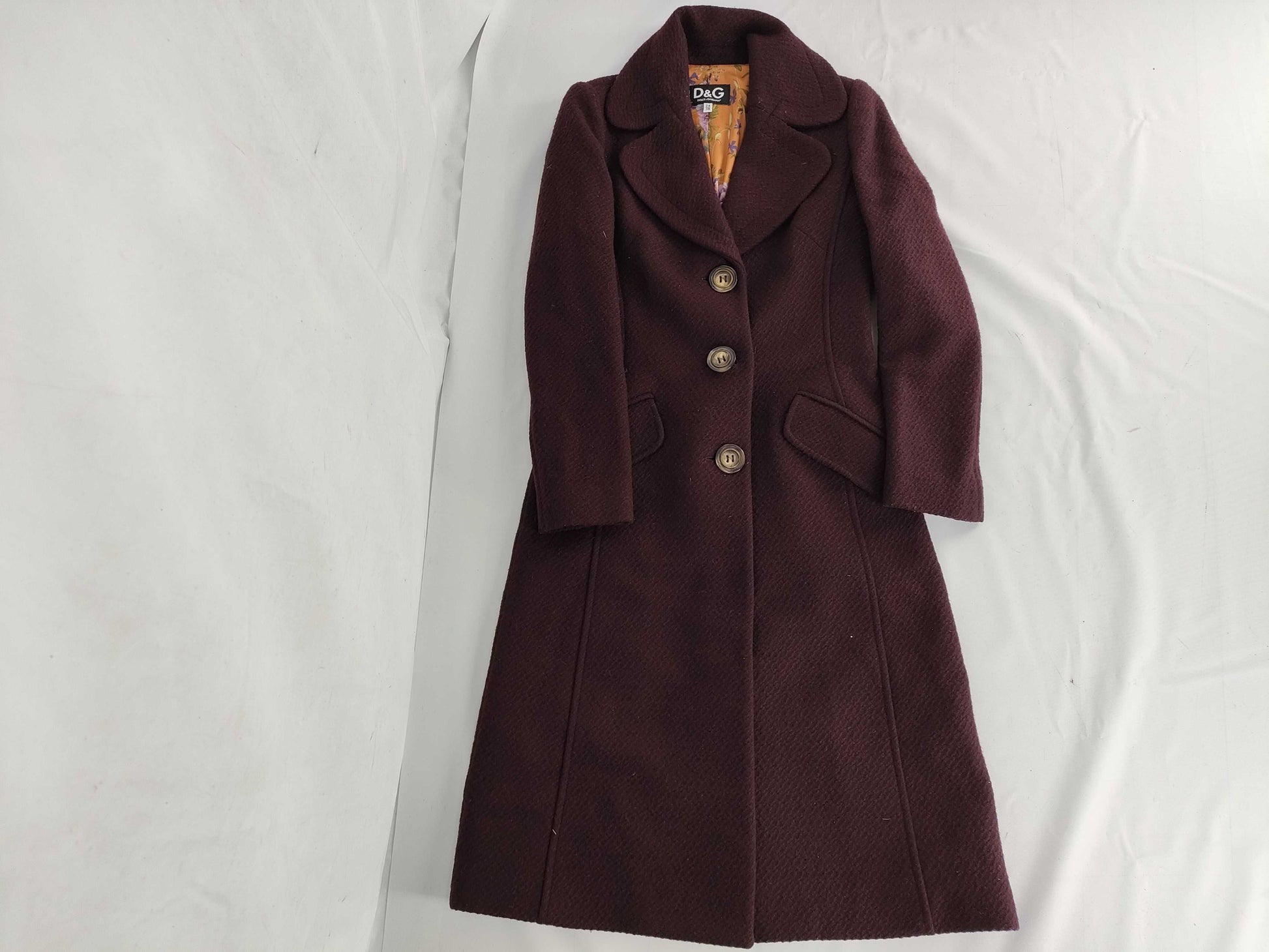 DOLCE&GABBANA Coat Floral Print Coat