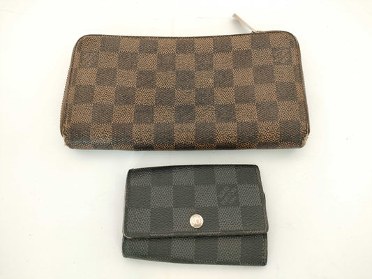 LOUIS VUITTON Damier Zippy/Multicle Wallet Set