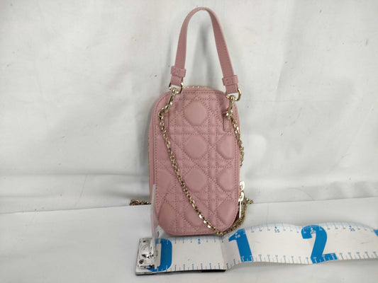 Dior Lady Dior Lady Pochette Pink Chain Shoulder Pouch Shoulder Bag