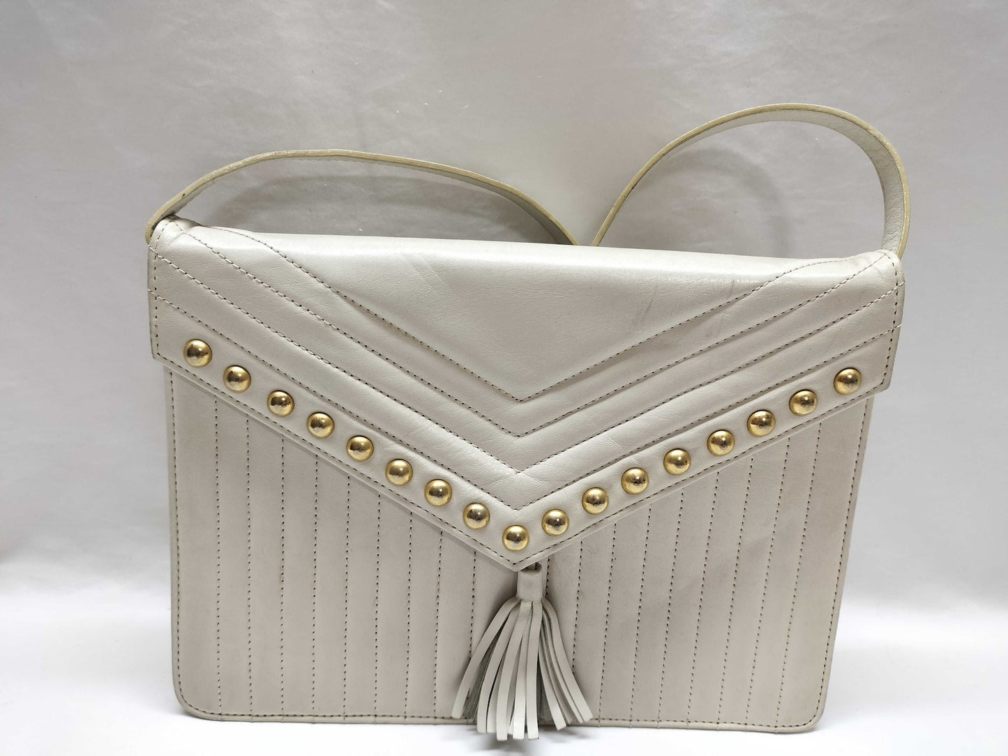 Yves Saint Laurent Studded Quilted Shoulder Bag