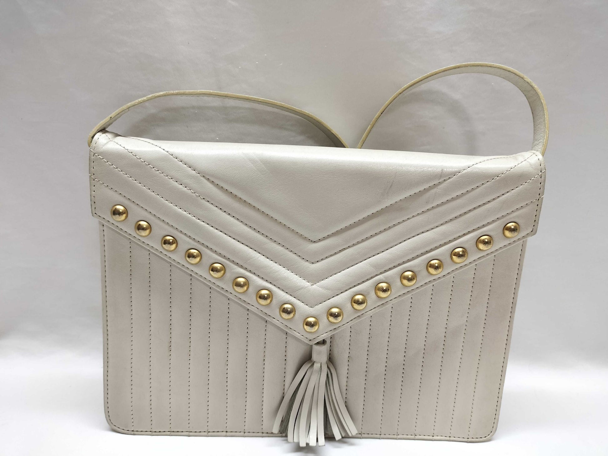 Yves Saint Laurent Studded Quilted Shoulder Bag
