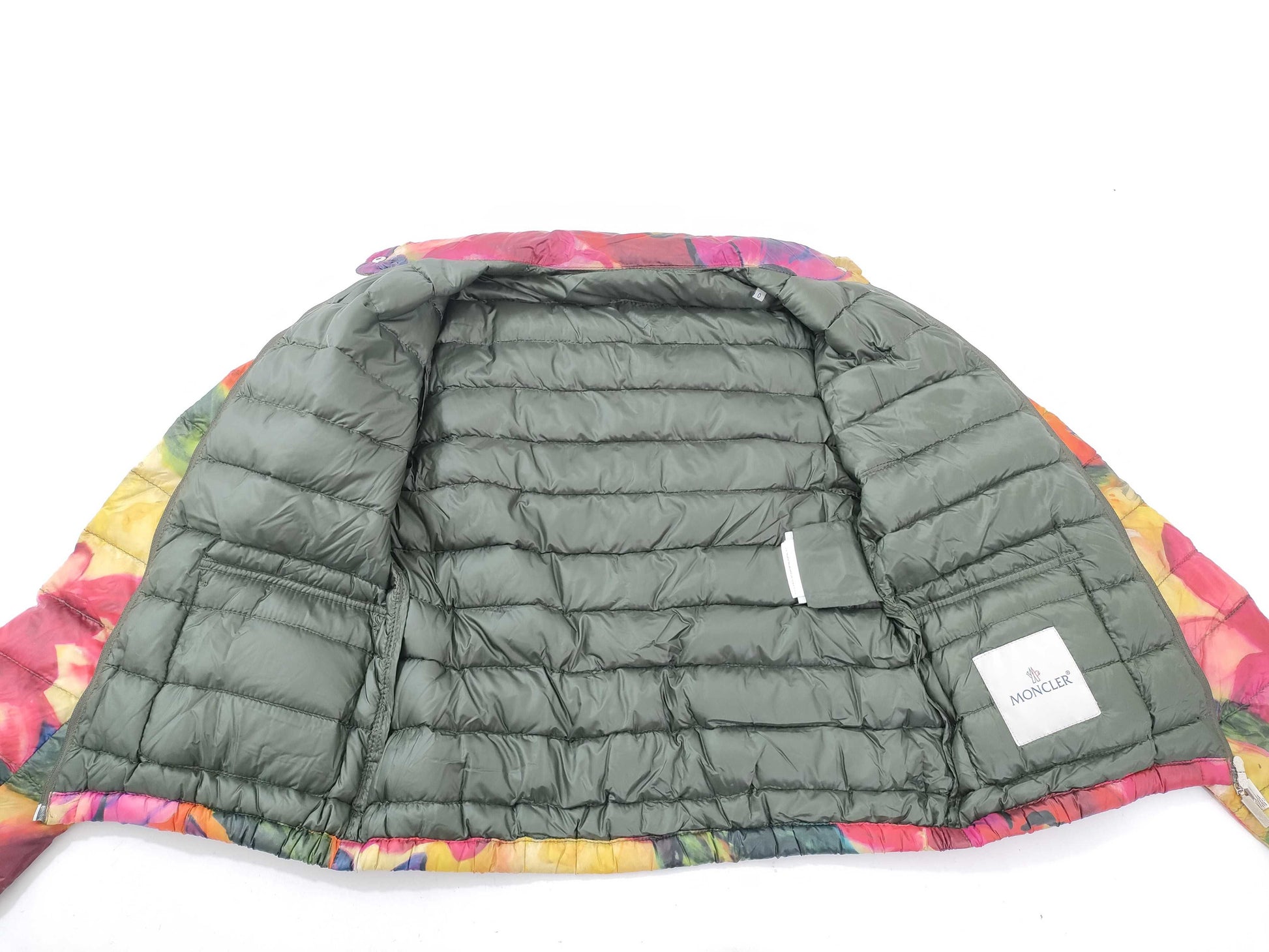 MONCLER Floral Print Down Jacket RN116347 Women's Jacket