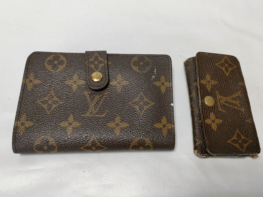 LOUIS VUITTON Monogram Viennois/Milticle Set Wallet