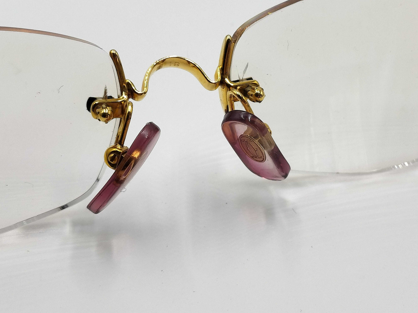 Cartier Prescription Glasses, K16/K20/METAL, 19.4g, Other Accessories