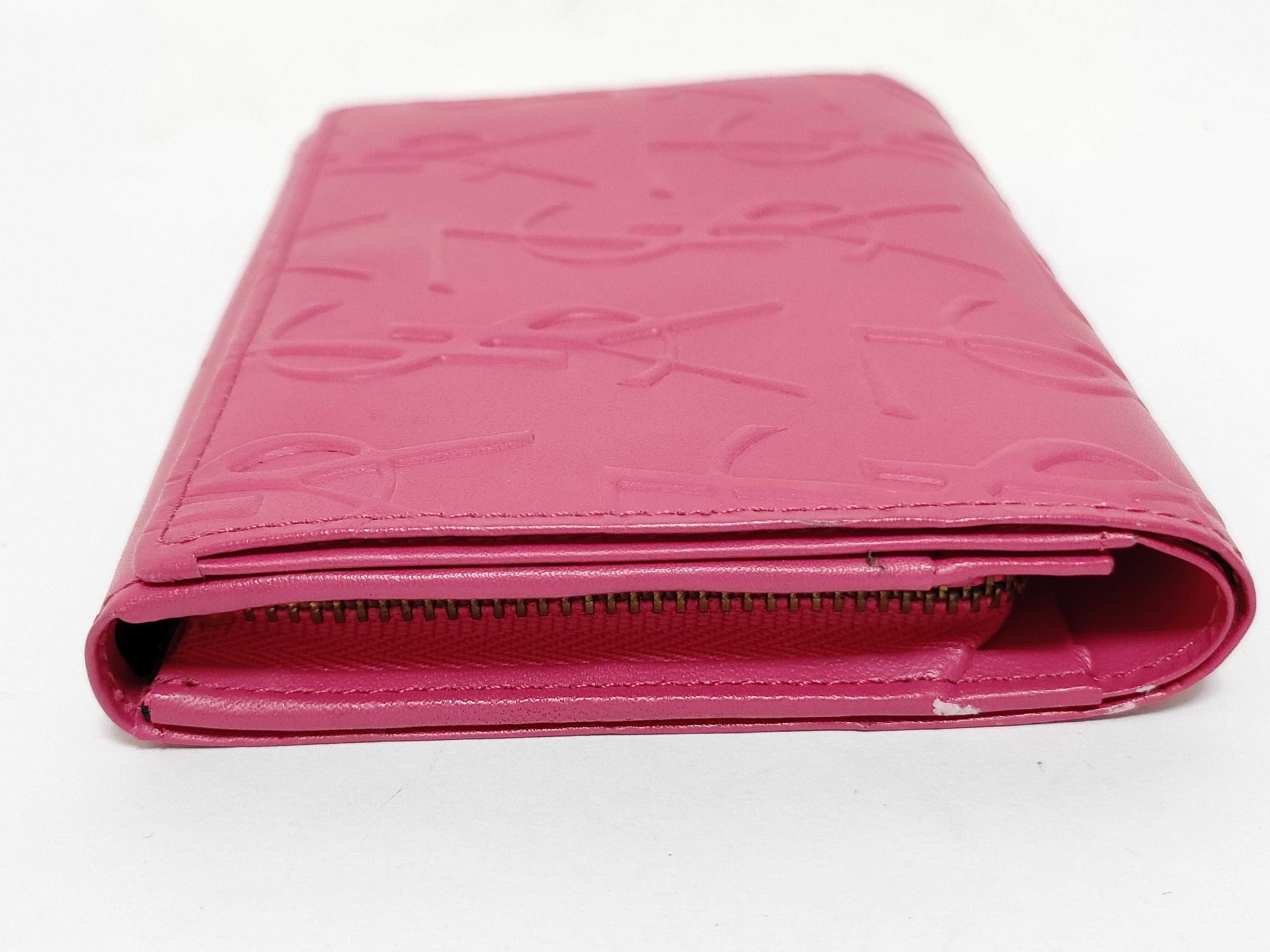 Yves Saint Laurent YSL logo folding wallet