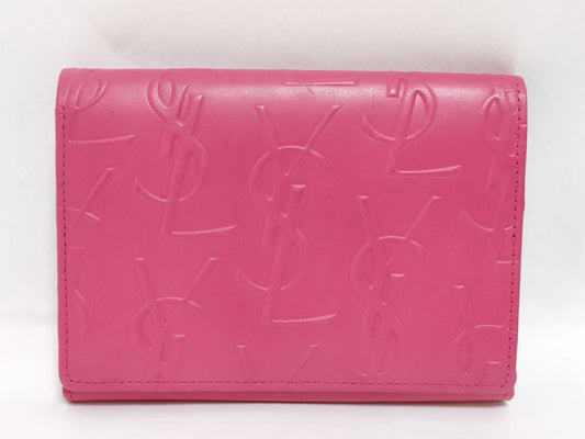 Yves Saint Laurent YSL logo folding wallet