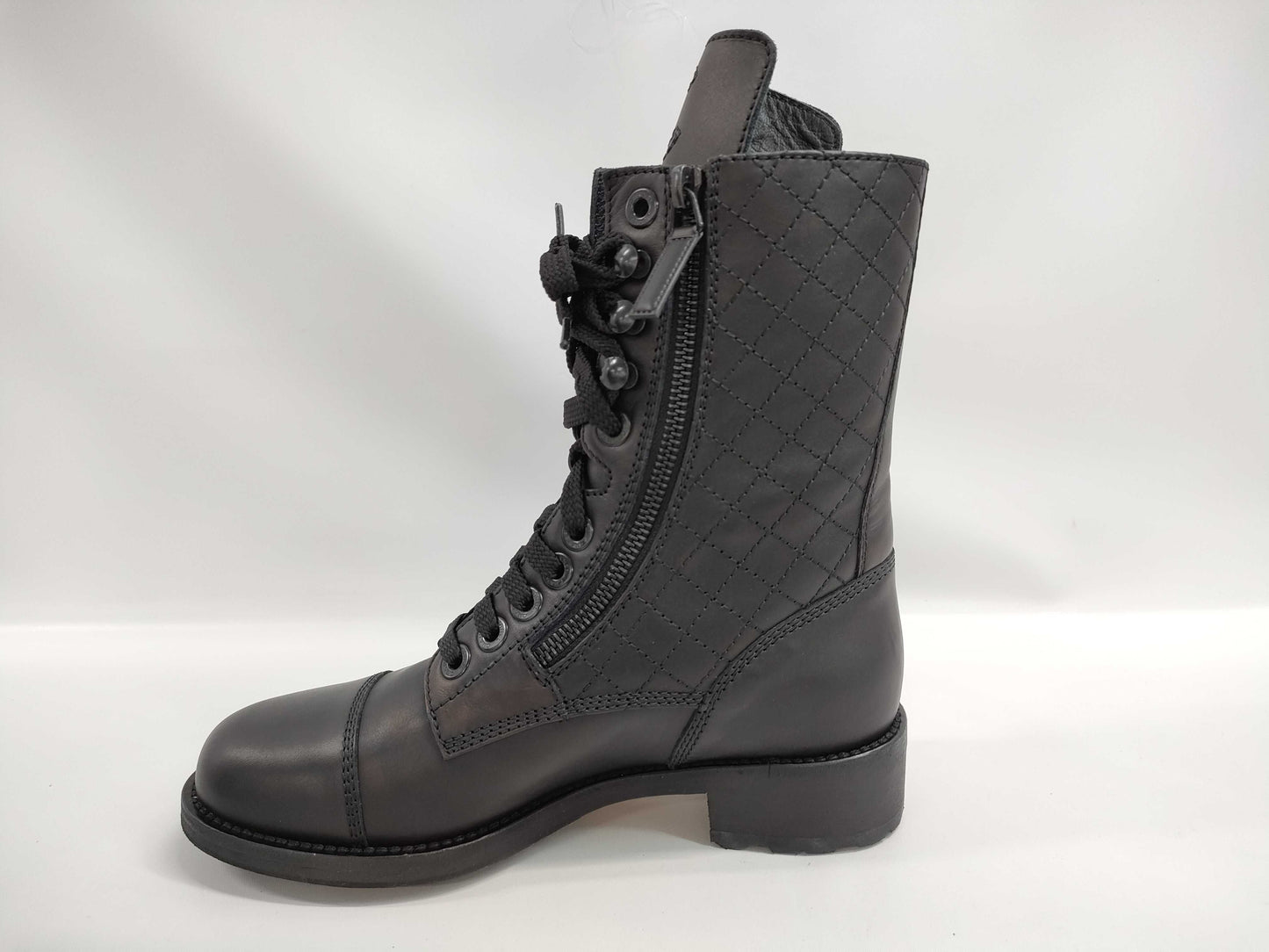 CHANEL Matelasse Lace-up Other Shoes