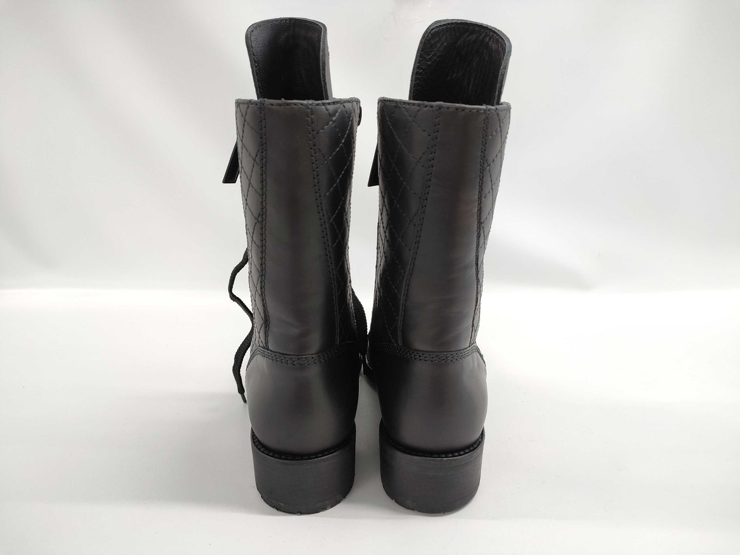 CHANEL Matelasse Lace-up Other Shoes